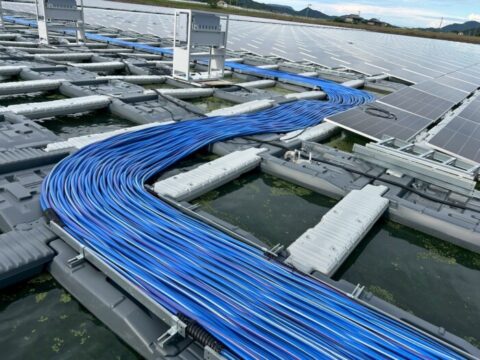 香川　フロート太陽光　幹線引き工事